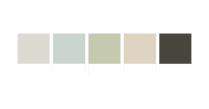 grey, blue, sage, sand, charcoal. trendy patio paint colors