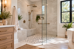 Curbless and Zero-Entry Showers: A Homeowner's Guide to Aging-in-Place Bathrooms